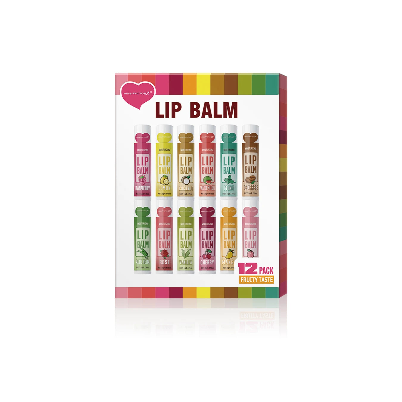 Fruity Bliss Lip Balm Set – 12 Unique Flavours