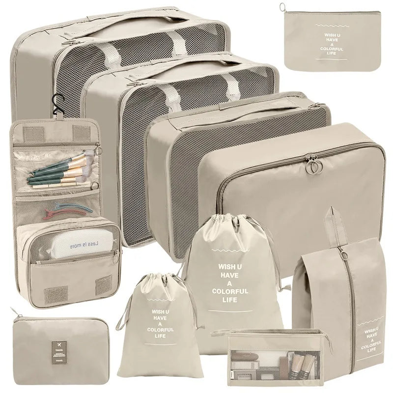 10-Piece Travel Packing Cube Organizer Set