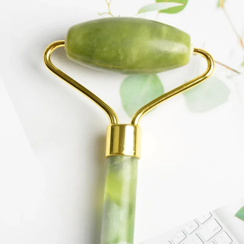 Premium Jade Gua Sha Roller – Natural Skin Therapy