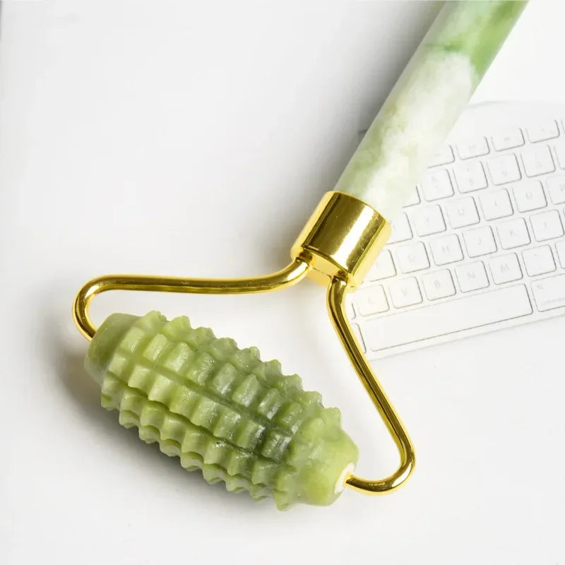 Premium Jade Gua Sha Roller – Natural Skin Therapy